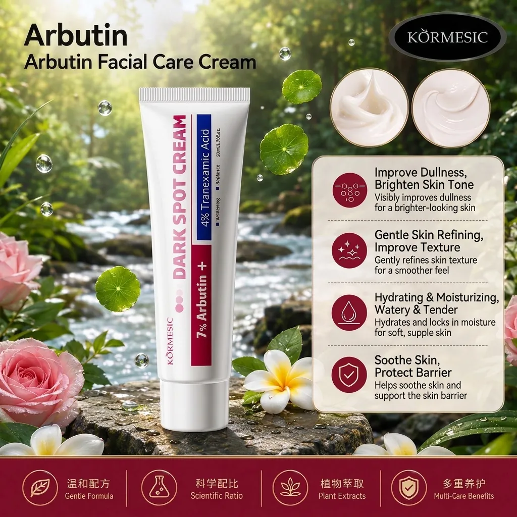 Arbutin Tranexamsäure Creme Gegen Dunkle Flecken Zur Aufhellung Der Gesichtshaut Strahlkraft Feuchtigkeitsspendende Gesichtspflege
