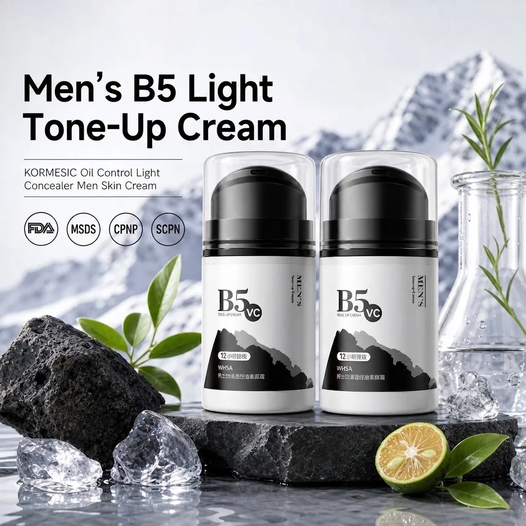 Whsa Men B5 Tone-up Cream Face Cleanser Long Lasting Oil Control Brightening Hydrating Concealing Moisturizer For Men Face Care