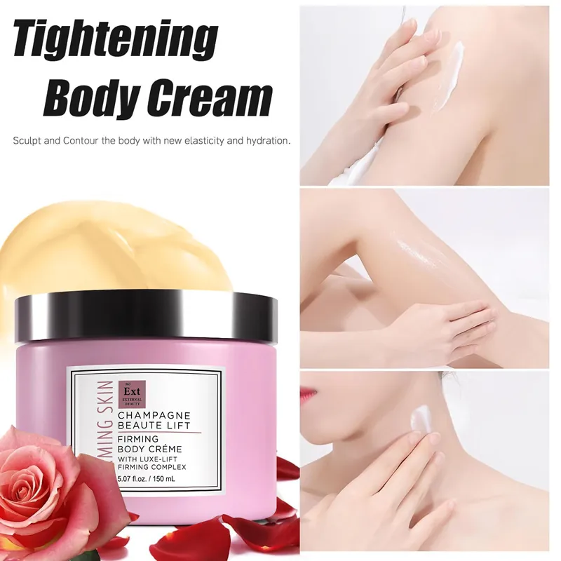 Champagne Straffende Körpercreme Skin Lifting Feuchtigkeitsspendend Straffend Sculpting Körperlotion Mit Rosa Pfeffer Extrakt Für Damen Hautpflege