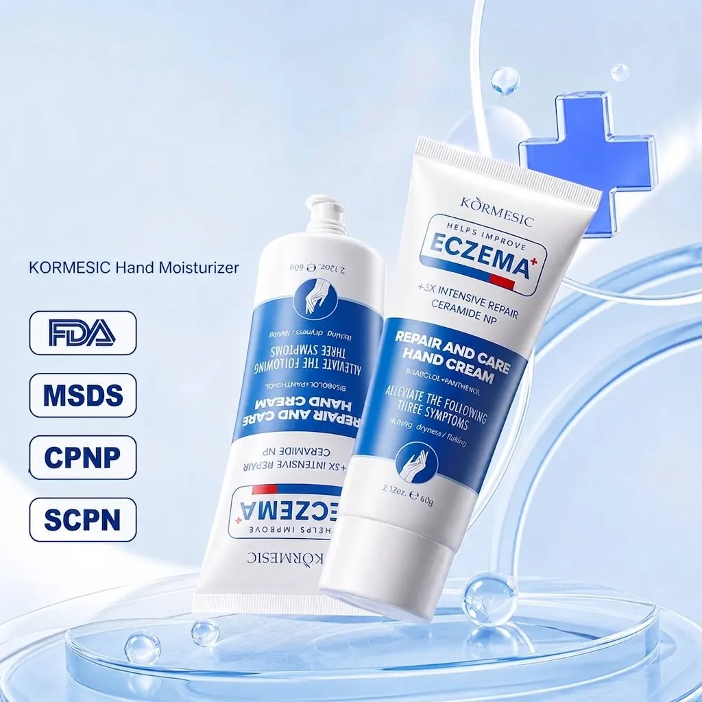 Kormesic Crème Mains Pieds Céramide NP Réparatrice Hydratante Soin Peau Contre Sécheresse Démangeaisons Femmes Hommes