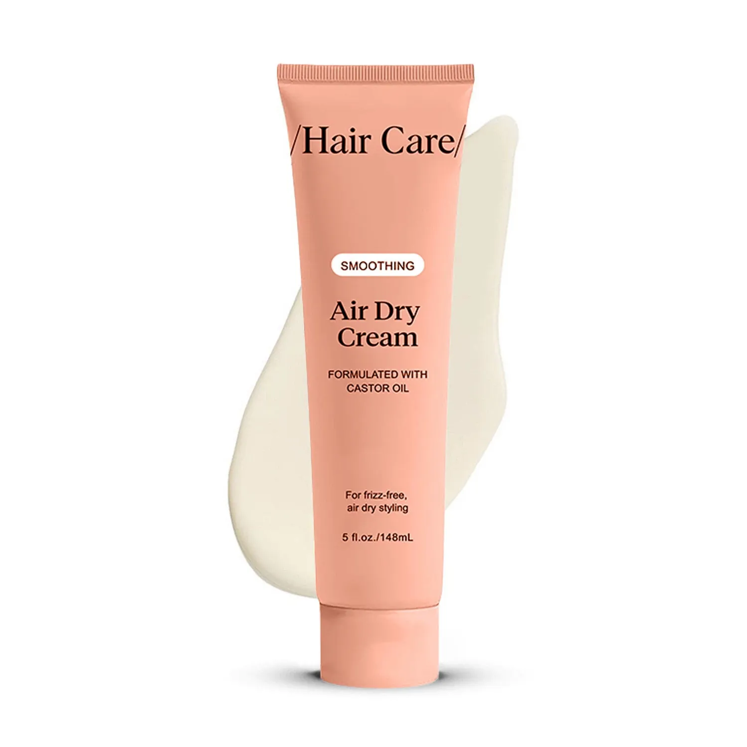 Smoothing Air Dry Cream For Frizz Control Nourishing Leave-In Conditioner With Castor Oil For All Hair Types
