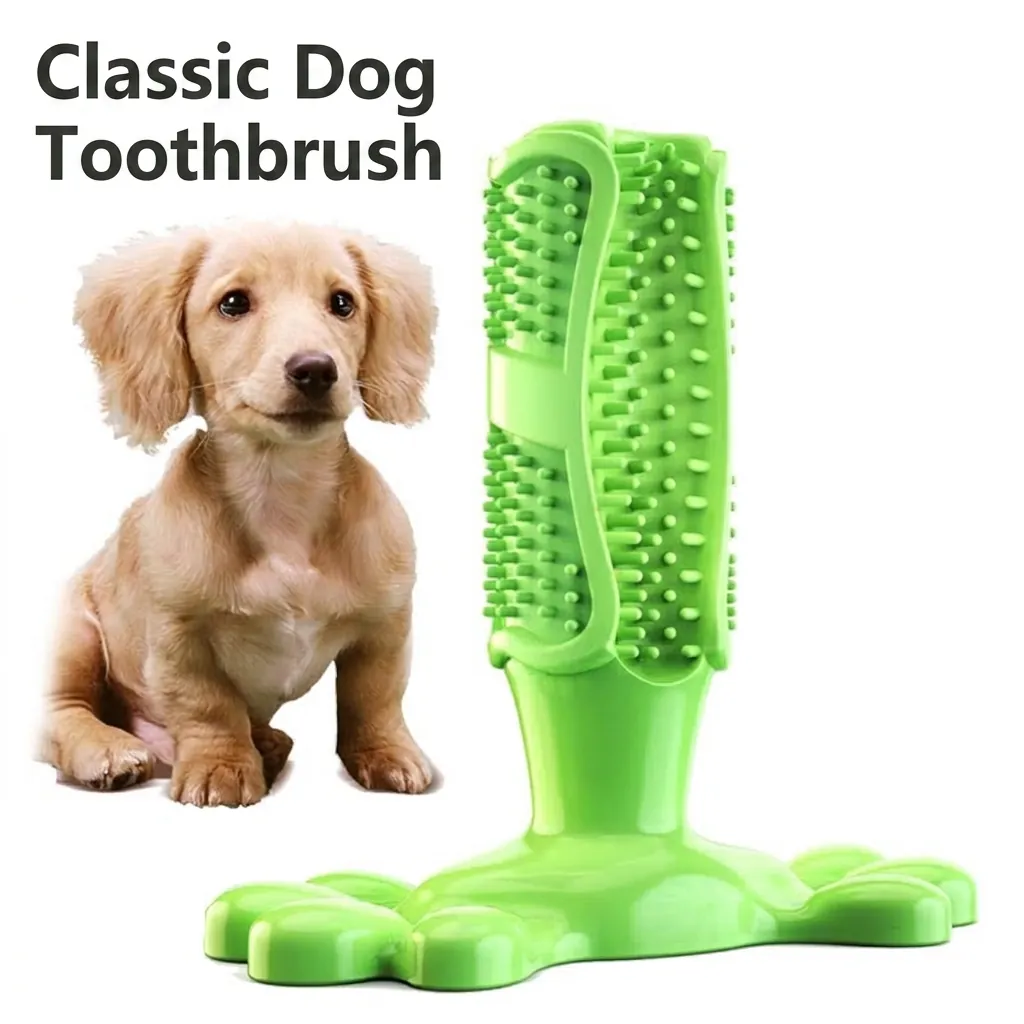 Duurzaam Hondentandenborstel Kauwspeeltje Met Pootstandaard Rubber Gebitsverzorgingsstick Kauwspeeltje Voor Kleine Middelgrote Grote Honden Huisdierbenodigdheden