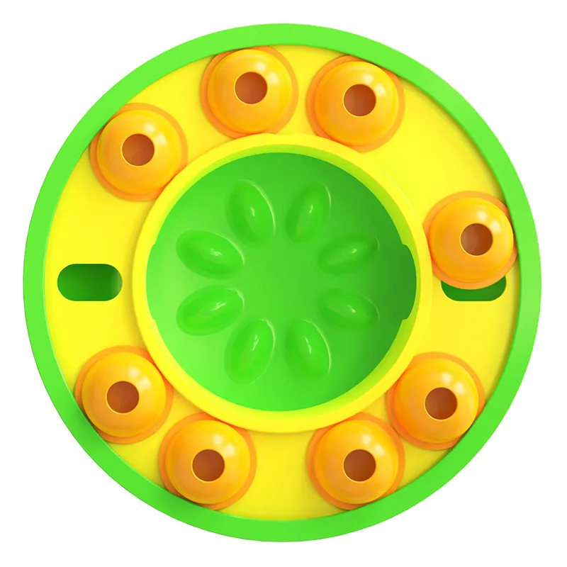 Jouet Interactif Puzzle pour Chien Mangeoire Lente Entraînement Jeu de QI Distributeur de Friandises en Plastique pour Animaux