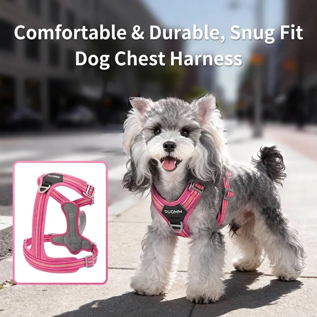 Reflective Dog Harness Anti-Pull Breathable Mesh Pet Chest Strap For Small Medium Large Dogs Outdoor Walking Safety Vest
