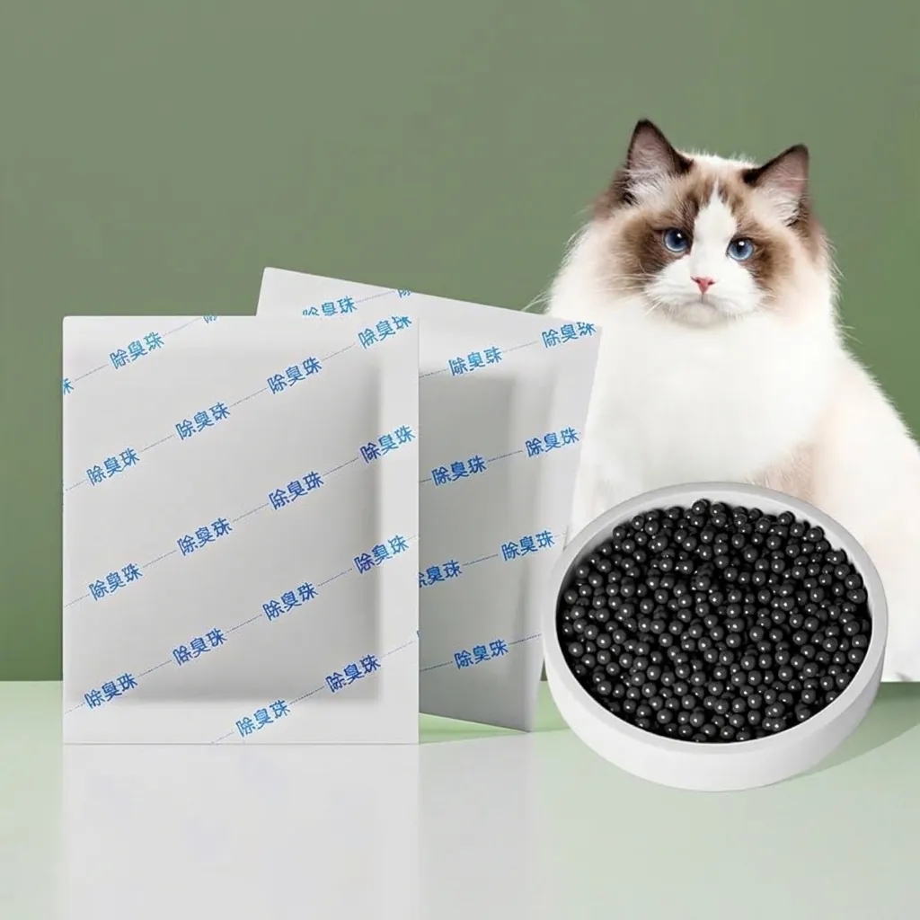 Paquetes Desodorantes de Carbón Activado para Caja de Arena de Gato Ambientador Eliminador de Olores para Mascotas Gel de Sílice Sin Olor Eliminación de Formaldehído