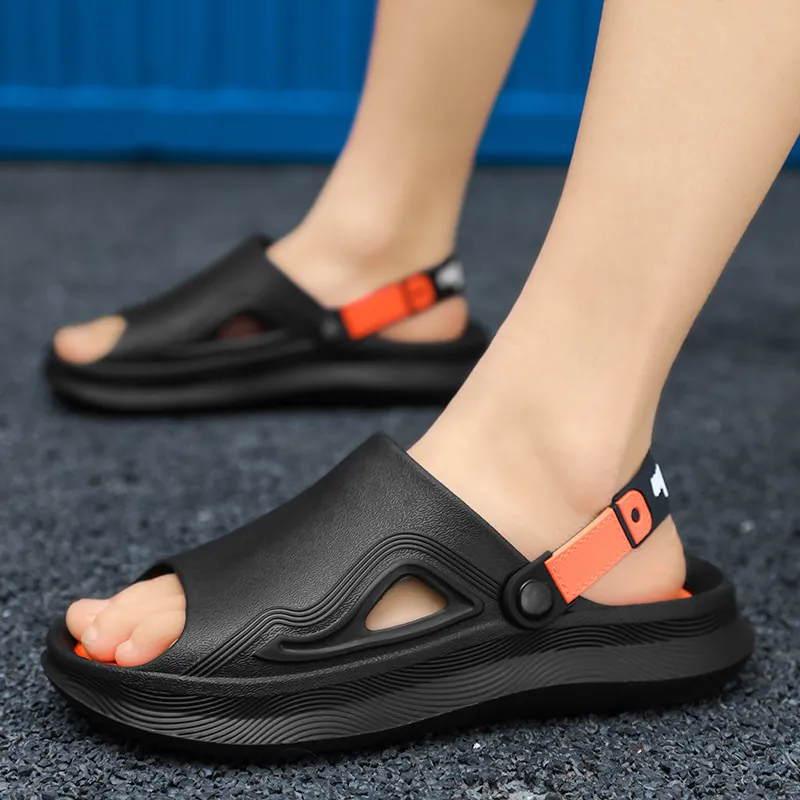 Heren Dikke Zool Slides Ademend Antislip EVA Strand Pantoffels Outdoor Casual Street Style Modieuze Sandalen