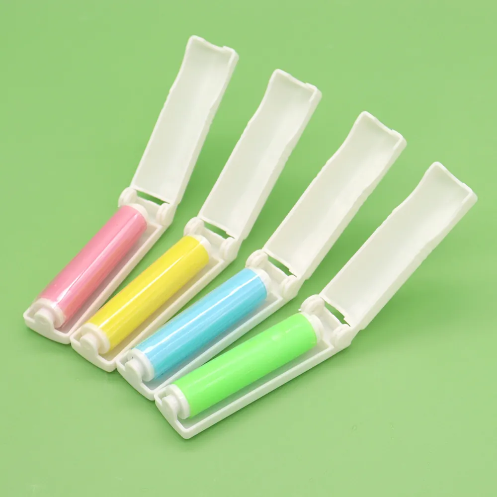 Washable Reusable Lint Roller Pet Hair Remover Portable Mini Foldable Brush For Clothes Carpets Cleaning Travel Home Use