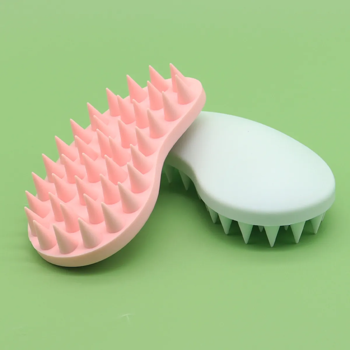 Silicone Pet Bath Brush Grooming Massage Scrubber Manual Cleaning Tool For Dogs And Cats Soft Soft-Bristled Peanuts Shape Pet Supplies