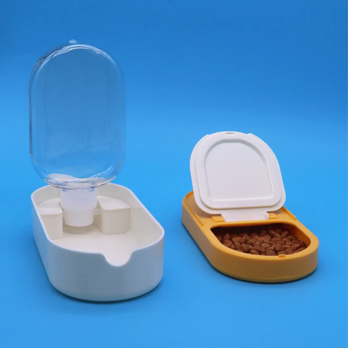 Portable Foldable Pet Water Bottle And Food Feeder For Dogs Cats Leak Proof Travel Drinker Cup With Hanging Strap