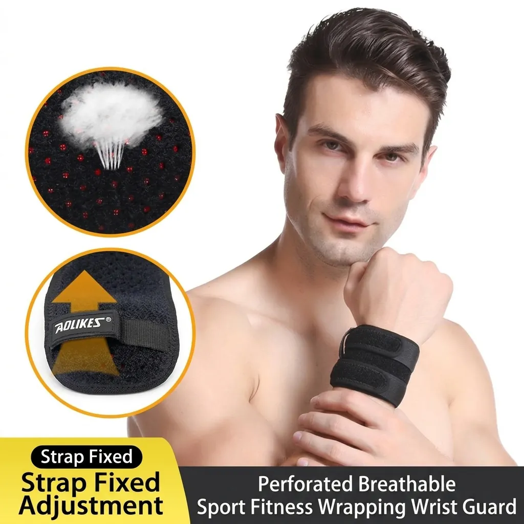 Adjustable TFCC Wrist Guard Breathable Compression Support Wrap For Badminton Fitness Gym Sports Wristband Protection