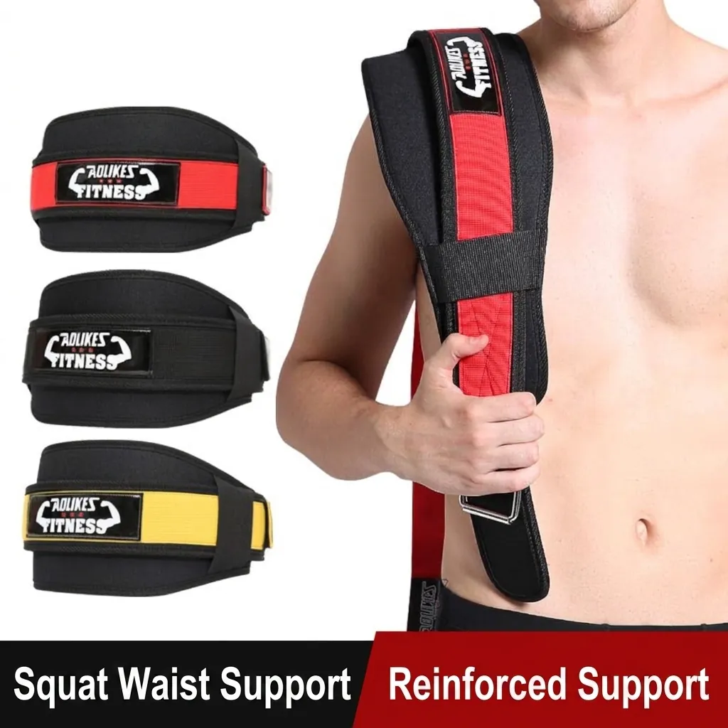 Ceinture de Soutien Lombaire Professionnelle Halterophilie Hommes Femmes Gym Fitness Squat Entraînement Respirante Réglable Support de Taille