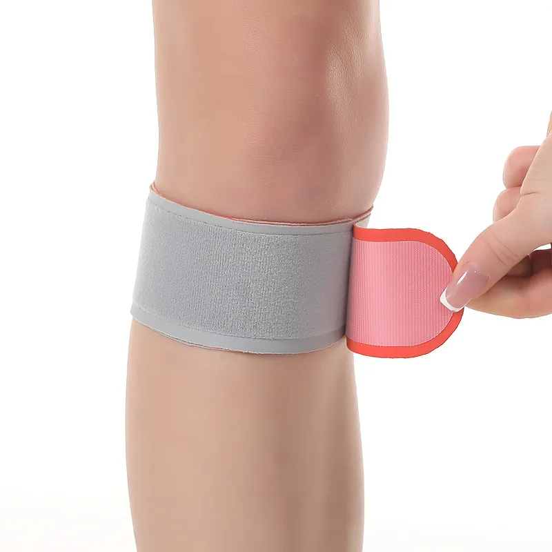 AOLIKES Atmungsaktive Patellasehnen-Stützgurt für Basketball Laufen Radfahren Sport Dünne Rutschfeste Kniebandage für Herren Damen