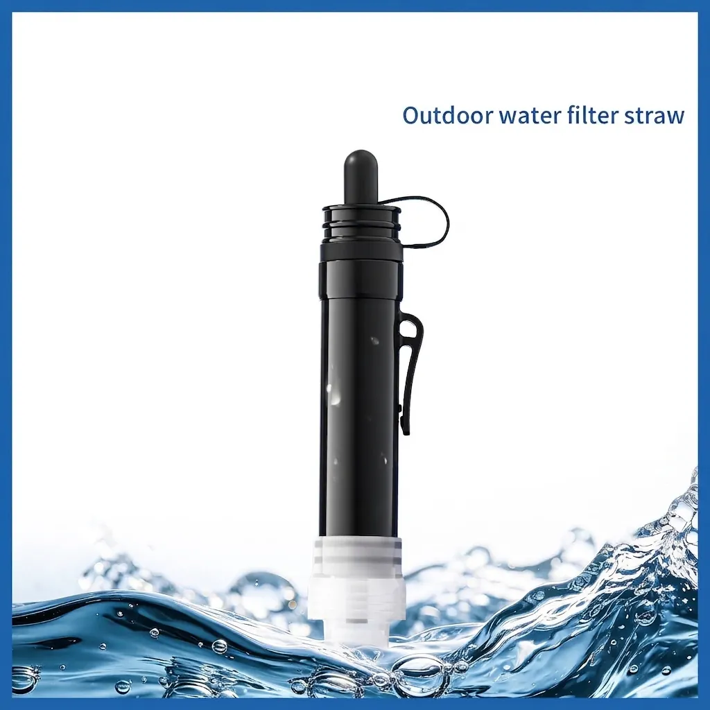 Portable Water Filter Straw Survival Gear For Camping Hiking Outdoor Adventure Ultrafiltration Membrane Water Purifier