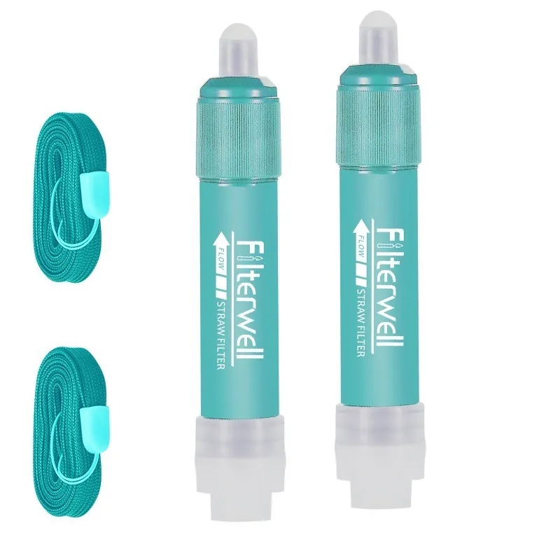 Portable Outdoor Water Filter Straw Filterwell Personal Water Purifier For Camping Hiking Emergency Survival Filtration Gear