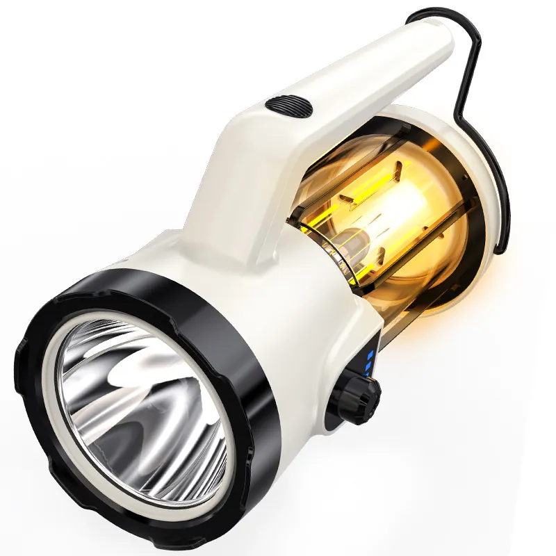 Lanterne de Camping LED Portable Rechargeable USB Projecteur Lampe de Tente Extérieure Avec Affichage de Puissance Crochet