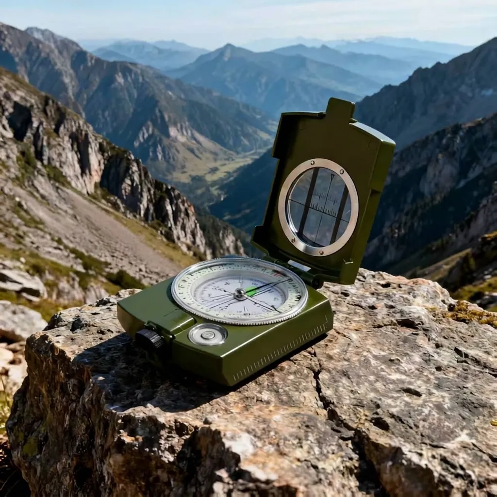 Professional Military Compass High Precision Sighting Lens Luminous Waterproof Tactical Navigation Geological Compass For Hiking