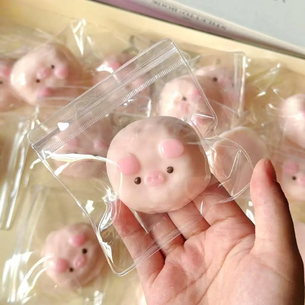 Juguete Blando de Cerdito Rosa Lindo TPR Suave Alivio del Estrés Juguete Sensorial Para Niños Adultos Regalo Oficina