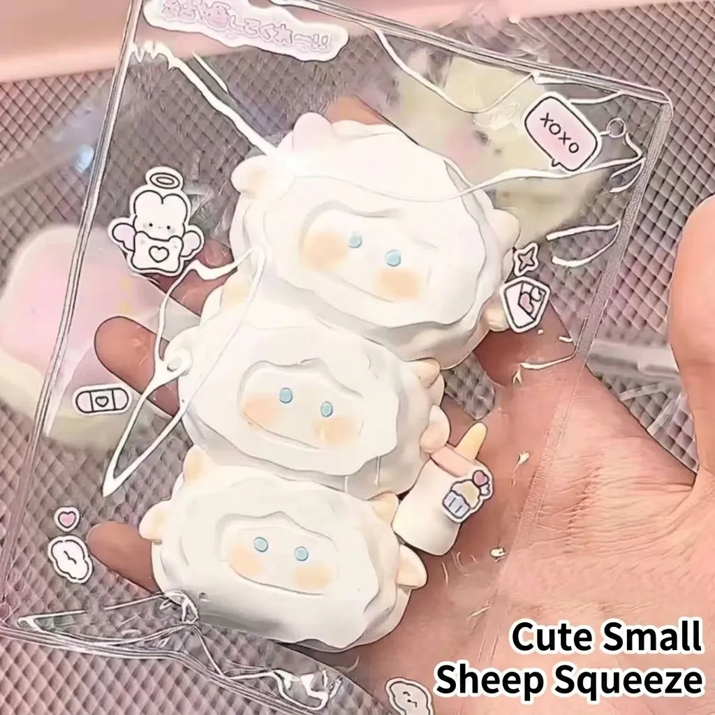 Cute Cartoon Animal Squishy Stress Relief Toy Soft TPR Cream Bar Sheep Cat Hamster Shape Squeeze Sensory Toy For Office Home