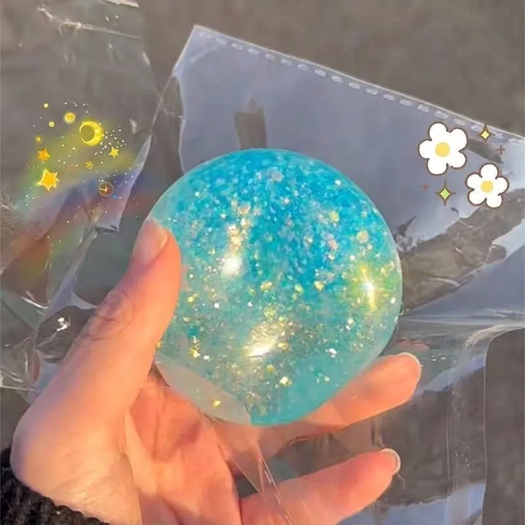 Aurora Perlglanz Maltose Knautschball Slow Rebound Stressabbau Spielzeug Glitzer Synergieball Für Kinder Erwachsene Büro Sensorisches Spielzeug