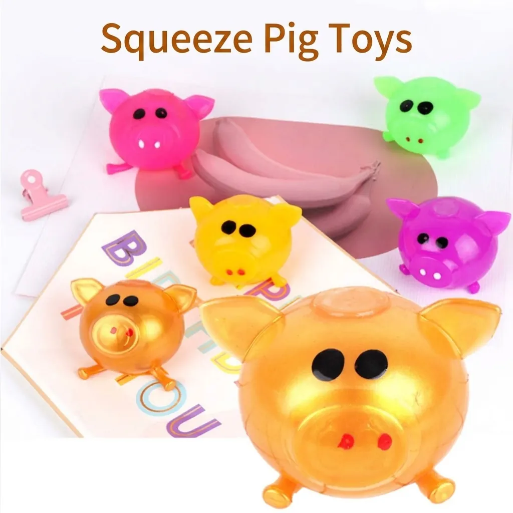 Juguete Squishy Antiestrés con Forma de Fruta Bola de Agua Tomate Piña Fresa Juguete para Apretar Suave de TPR para Niños Adultos Regalo