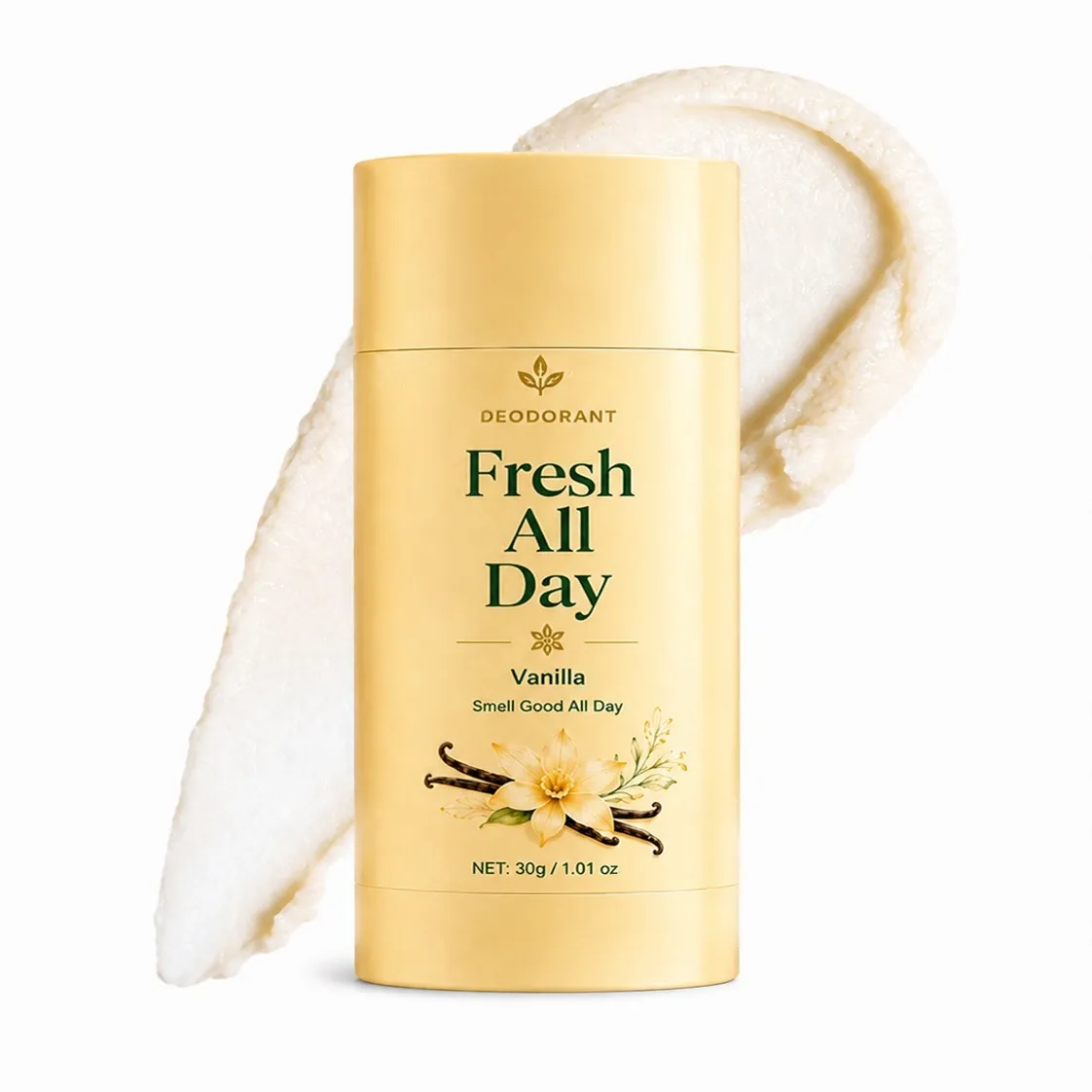 Fresh All Day Vanilla Scent Deodorant Stick 30g Long Lasting Natural Botanical Fragrance Body Deodorant For Personal Care