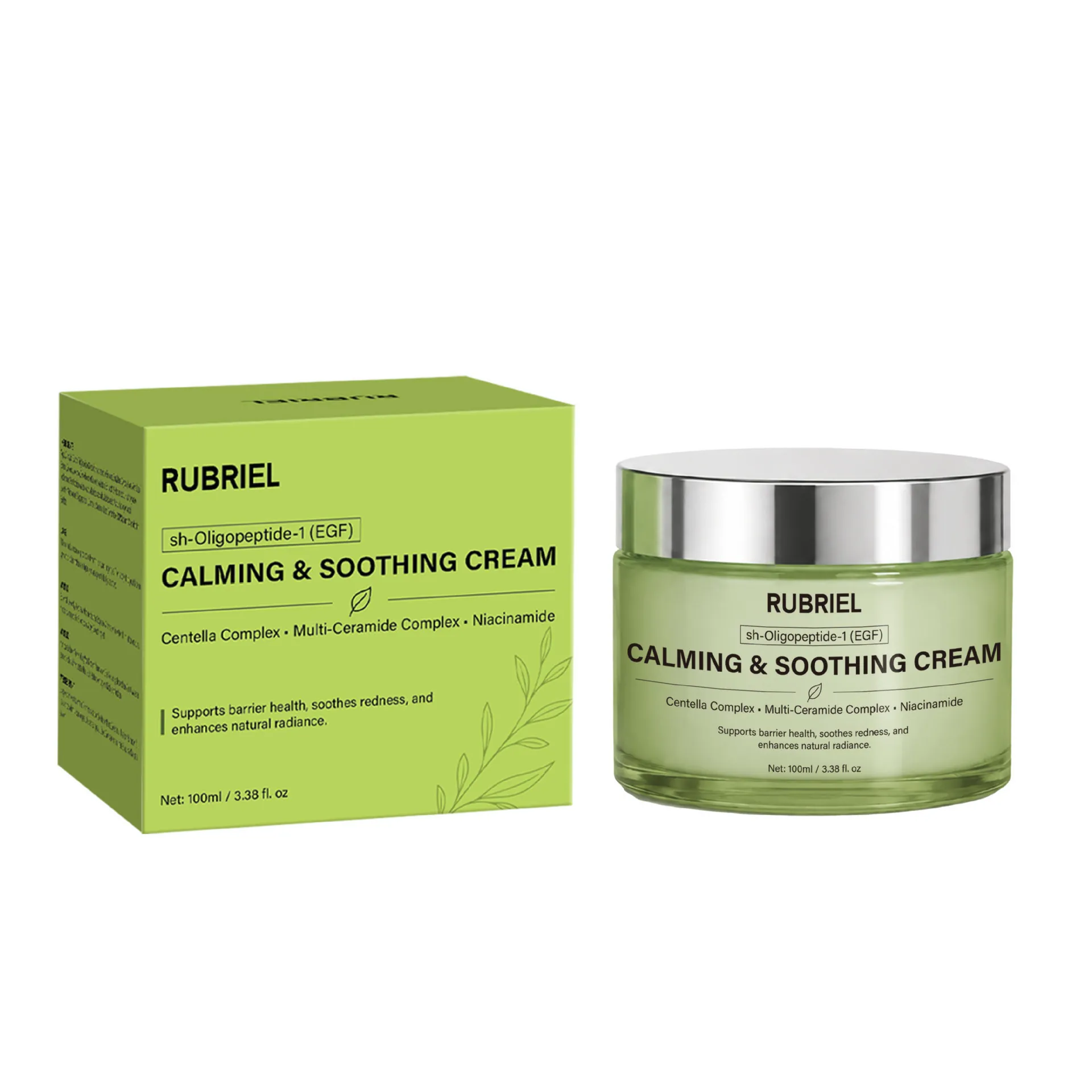 Rubriel Calming Soothing Repair Face Cream With Centella Complex And Multi-Ceramide For Barrier Skin Care Healthy Radiance