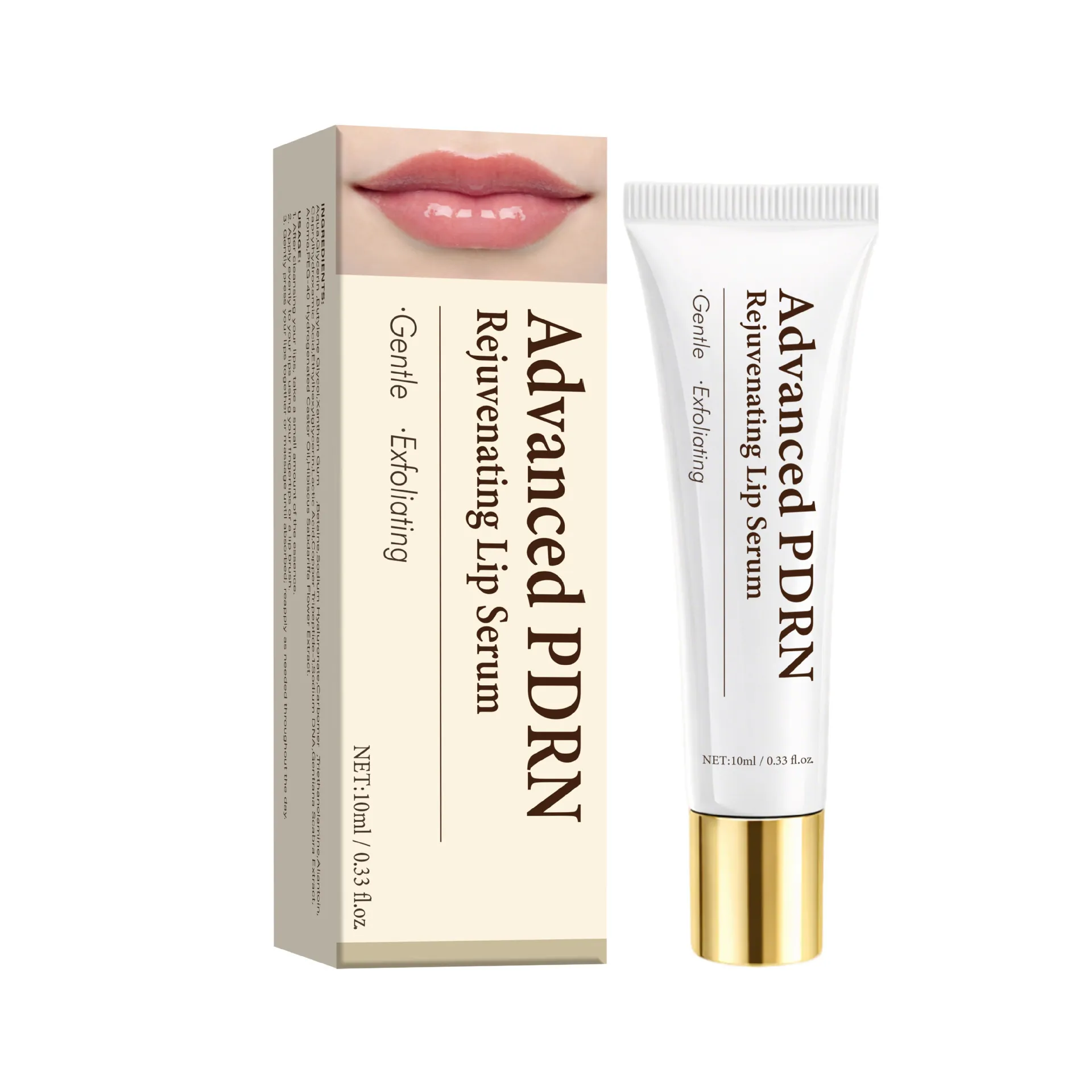 Fortgeschrittenes PDRN Verjüngendes Lippenserum Sanftes Peeling Lippenpflege Professionelle Lippenreparatur Essenz Für Damen Unisex