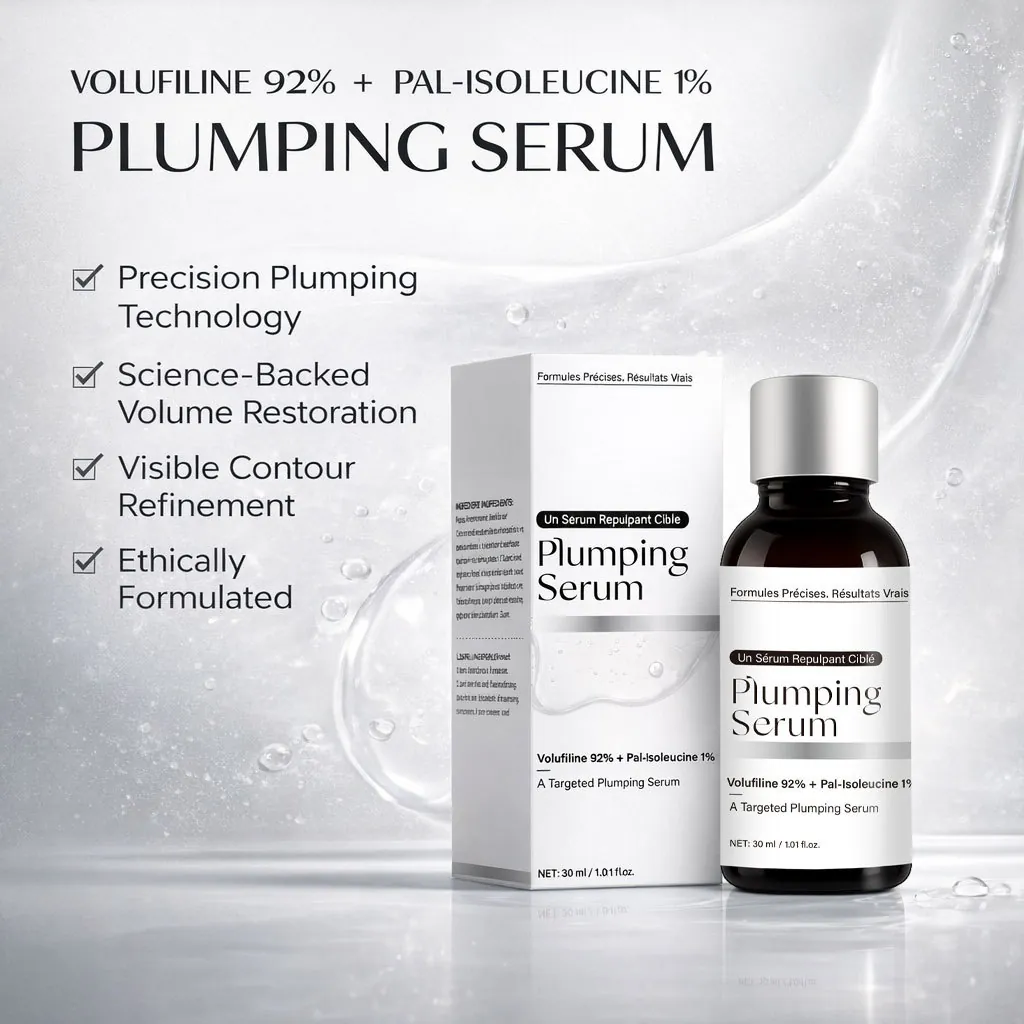Suero Voluminizador Volufiline Pal-Isoleucina Esencia Reafirmante Facial Anti-Arrugas para Recuperación de Volumen de Piel