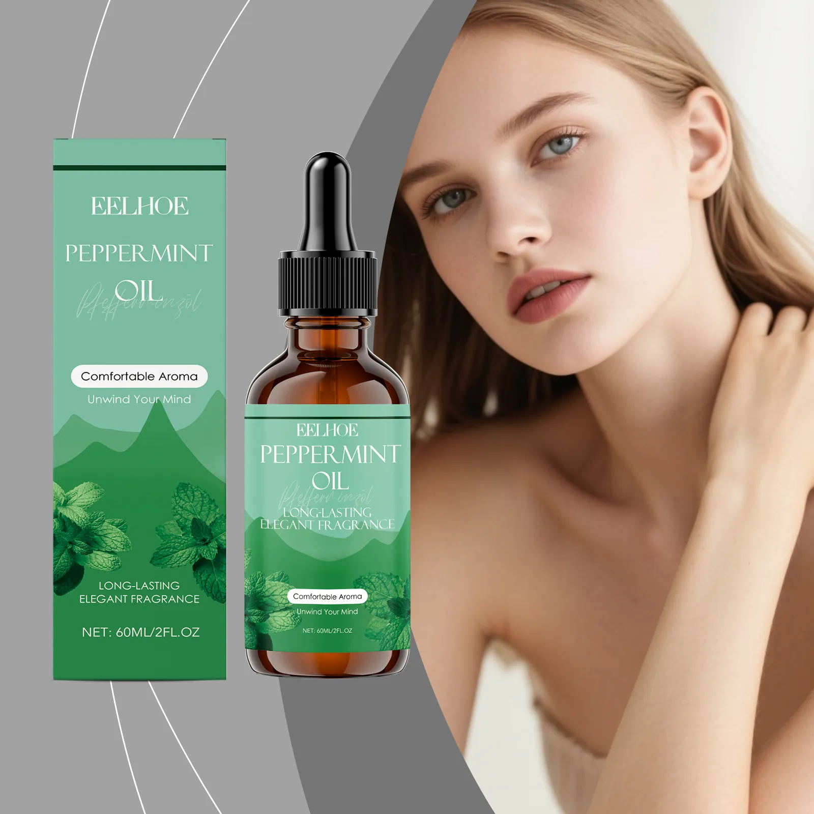 Pfefferminzöl Für Aromatherapie Massage Baden Natürliches Pfefferminzblattextrakt Für Körperpflege Und Erfrischung Der Raumluft