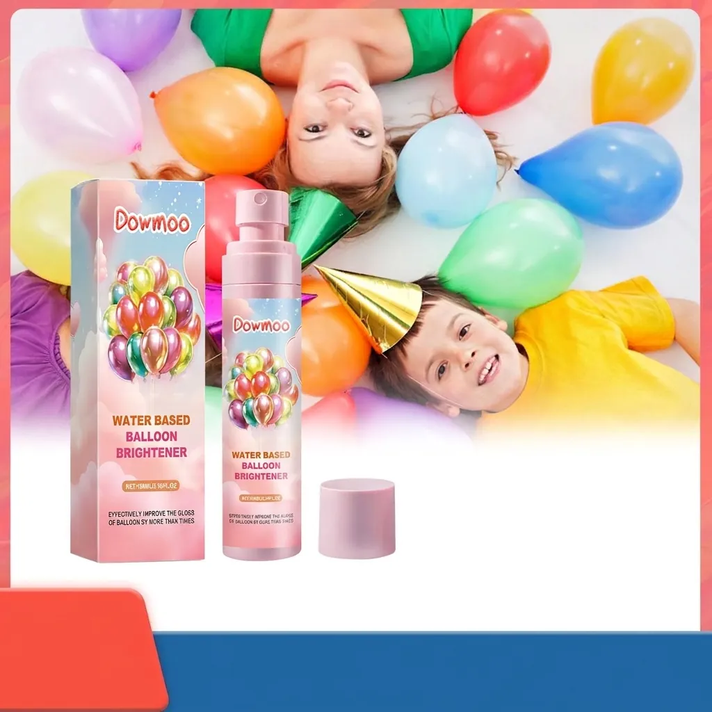 Balloon Brightener Spray Long Lasting Gloss Shine Treatment Water Based Formula For Party Wedding Decoration Shiny Balloons