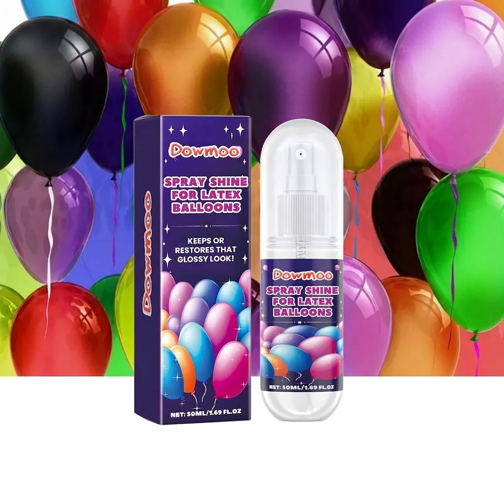 DOWMOO Balloon Shine Spray High Gloss Polish For Latex Balloons Long Lasting Brightening Protective Liquid For Party Decor