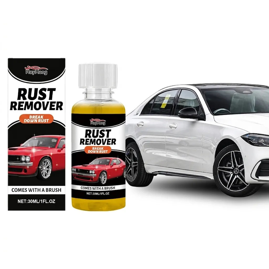 RayHong Multi-Purpose Rust Remover Spray For Car And Home Metal Surface Cleaning Citric Acid Formula 30ml Rust Treatment