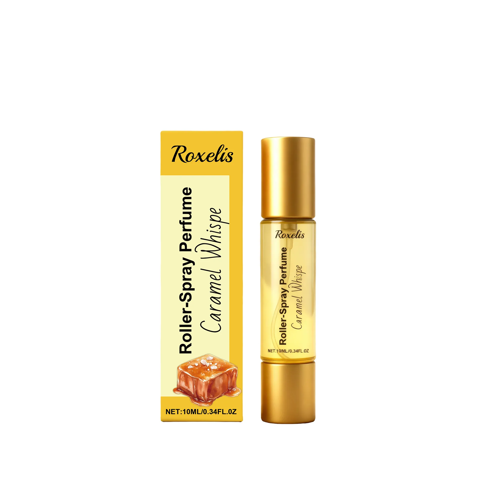 Caramel Whisper Roller-Spray Parfüm Langanhaltender Tragbarer Zarter Duft Für Damen Alltäglicher Gebrauch Warmer Süßer Duft Körpernebel