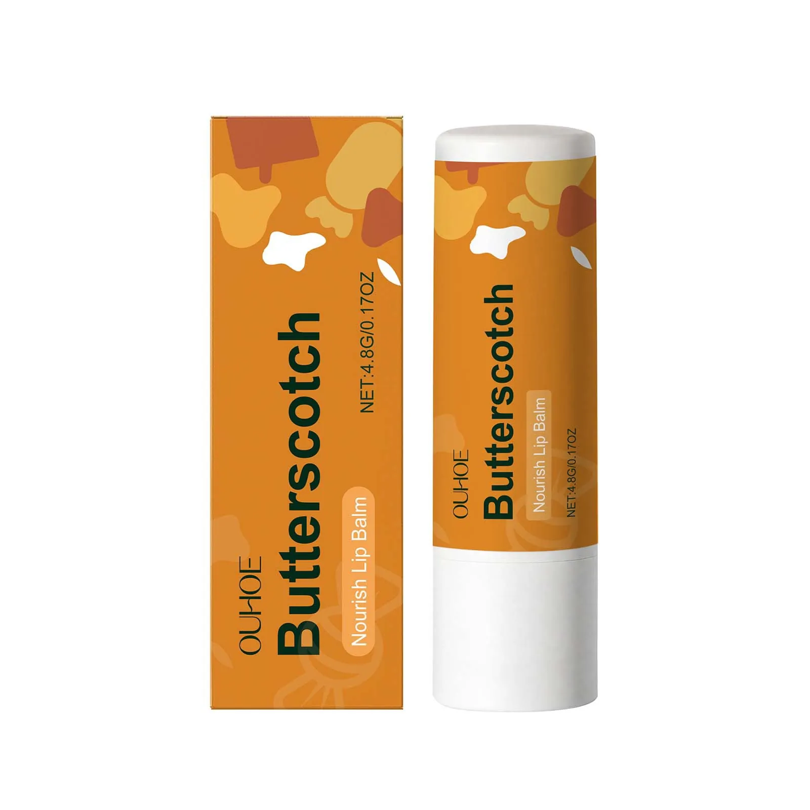 OUHOE Butterscotch Balsamo Labbra Nutriente Per Idratazione Profonda Effetto Rimpolpante Rimozione Pelle Morta Cura Delle Labbra Unisex