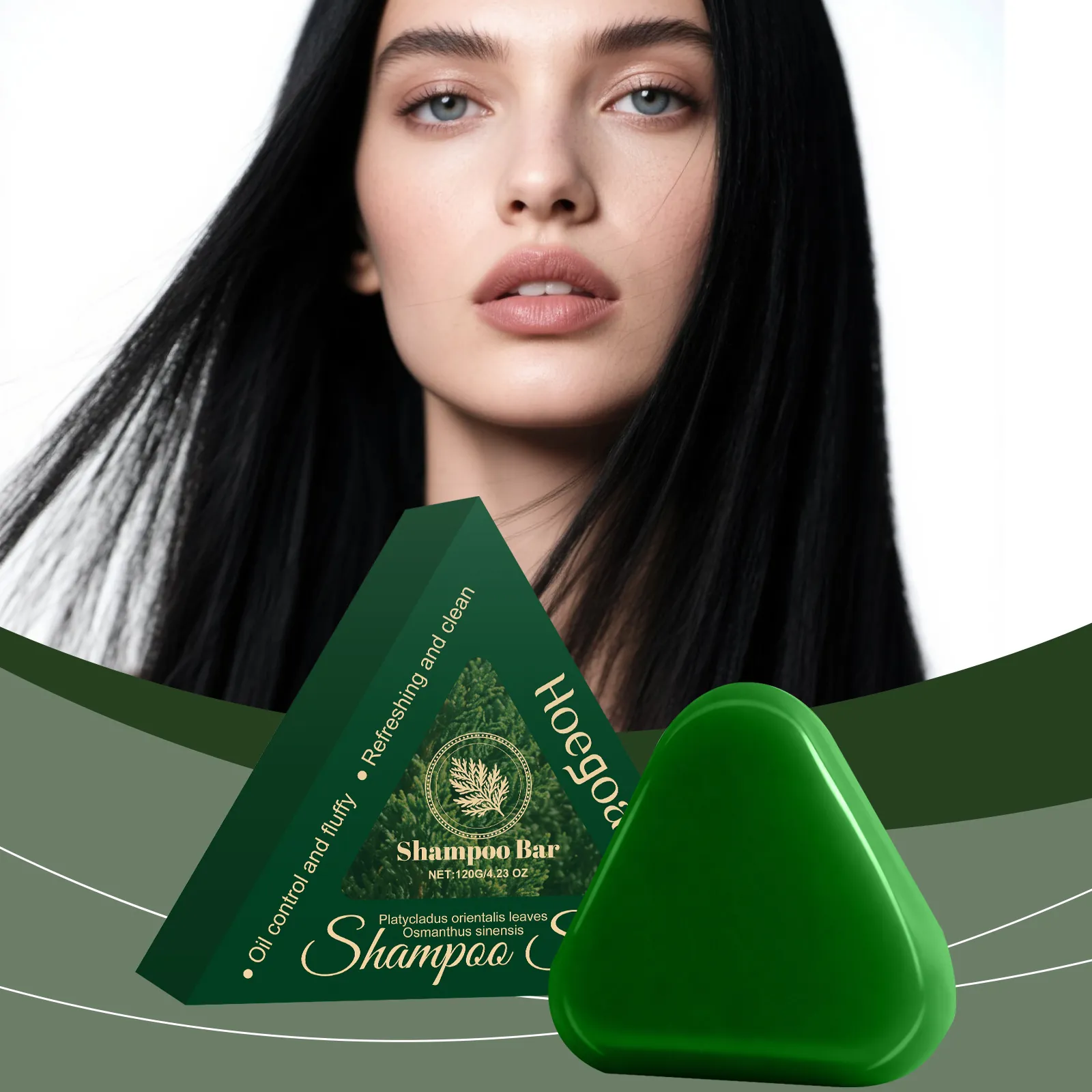 Hoegoa Zachte Voedende Shampoo Bar Thuja Orientalis Kruiden Hoofdhuid Reiniging Hydraterend Verfrissend Gladmakende Haarverzorging Zeep