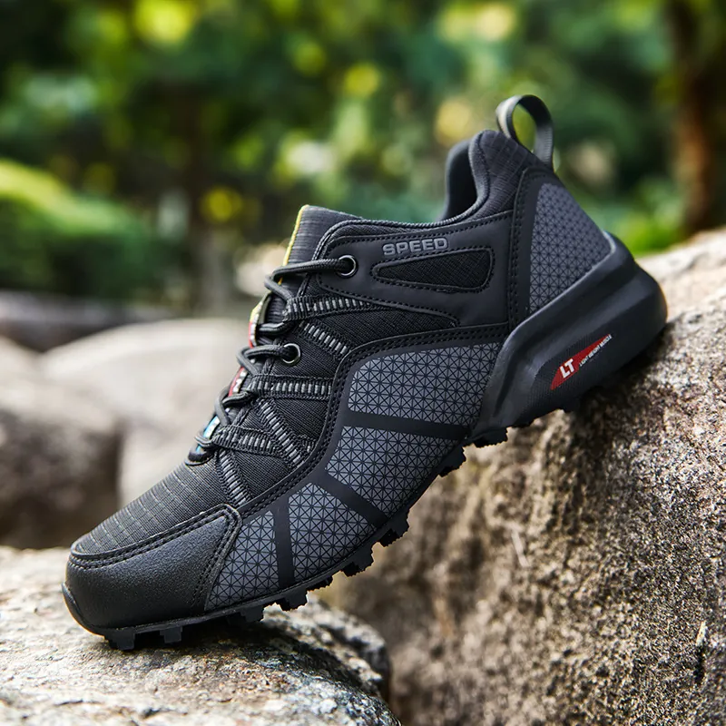 Men's Lightweight Breathable Hiking Shoes Outdoor Non-slip Trekking Sneakers Fashion Athletic Walking Shoes Large Size 40-47