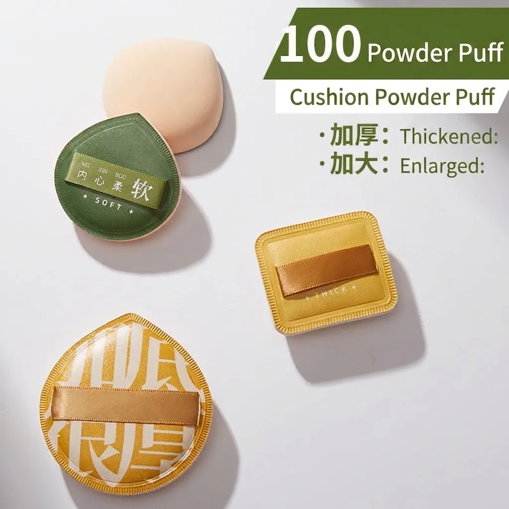 Soft Marshmallow Air Cushion Powder Puff Hydrophilic Polyurethane Makeup Blender Thickened Dry Wet Dual Use Beauty Sponge Puffs