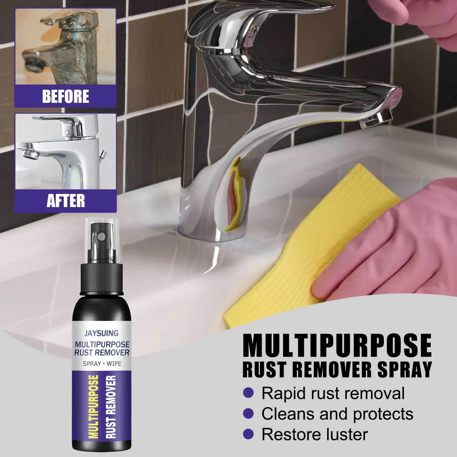Mehrzweck Metall Rostlöser Spray Für Auto Rad Polieren Und Renovierung Edelstahl Wasserhahn Reinigung Werkzeug