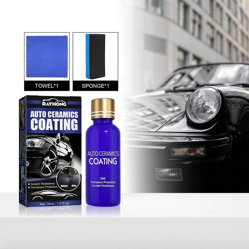 Rayhong Nano Ceramic Coating Liquid Kit Car Paint Scratch Repair Hydrophobic Protection Polish Maintenance Renovation Set