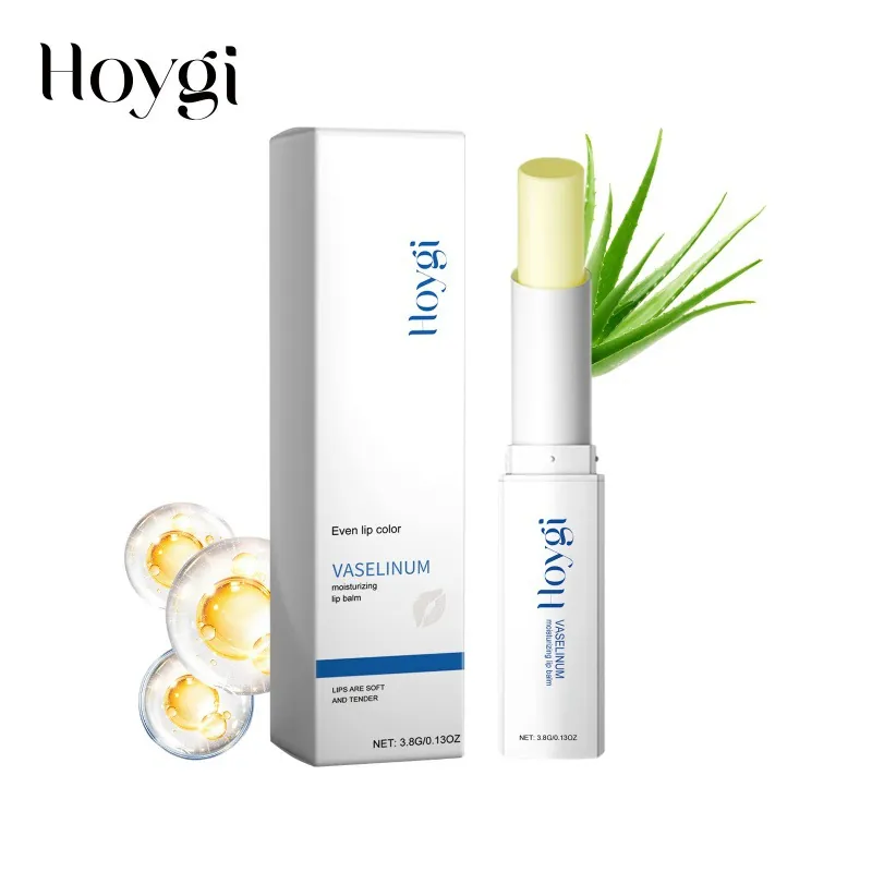 Hoygi Hydraterende Lippenbalsam Lippenverzorging om Lippenlijnen te Verminderen Droogheid Herstel Aloë Vera Vaseline