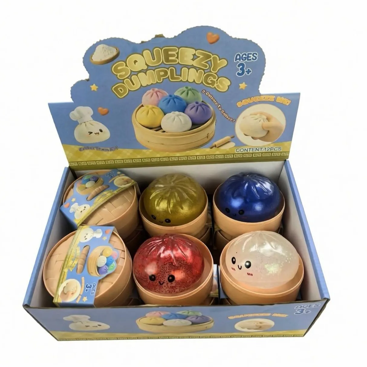 Προσομοίωση Ψωμάκι Ατμού Παιχνίδι Squishy Χαμογελαστό Πρόσωπο Μεγάλη Αργή Επαναφορά Παιχνίδι Ανακούφισης Στρες Με Μίνι Ατμομάγειρα