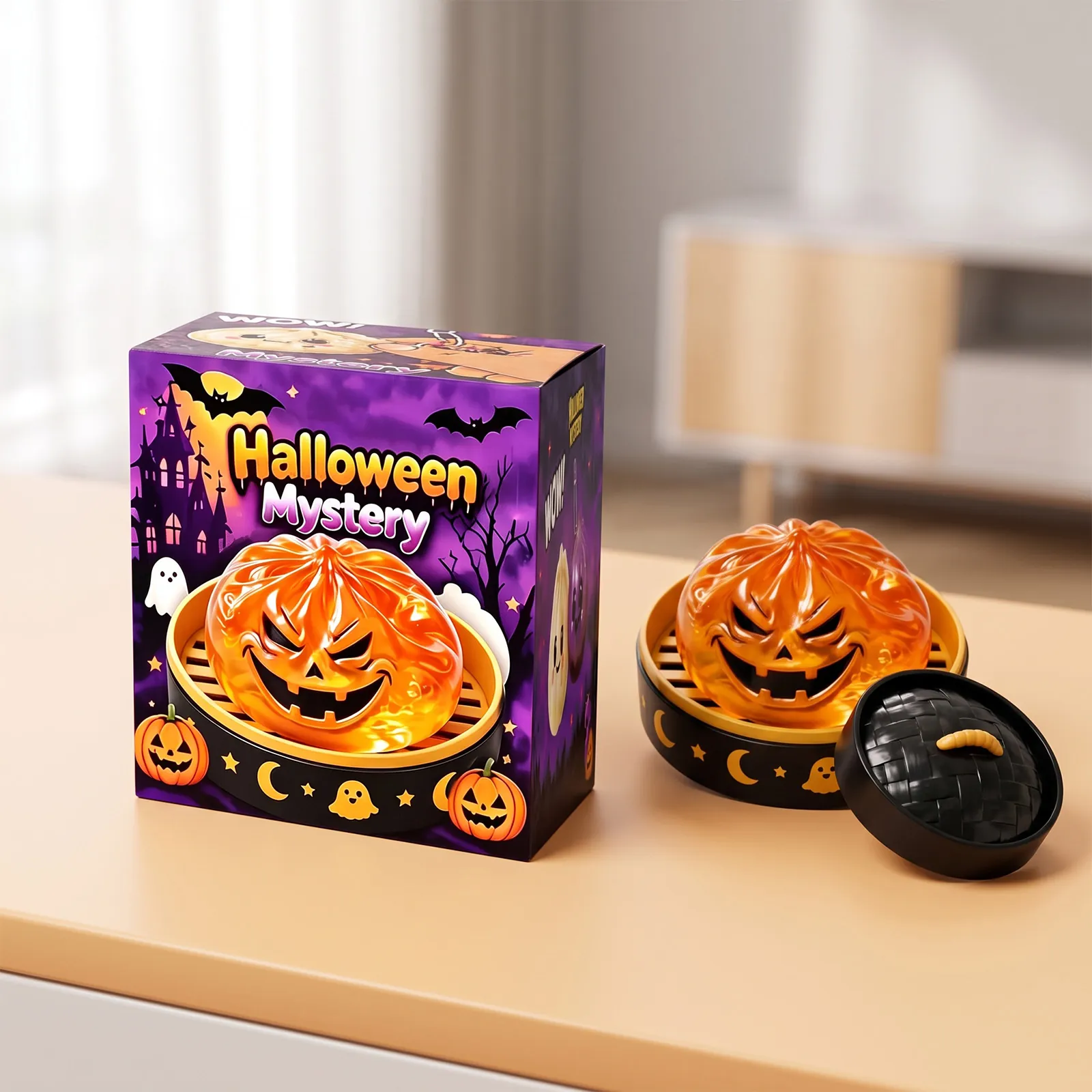 Παιχνίδι Squishy Κολοκύθα Halloween από TPR Μαλακό Παιχνίδι Με Δοχείο Και Κουτί Δώρου Ιδανικό Για Ανακούφιση Από Το Άγχος Και Για Πάρτι