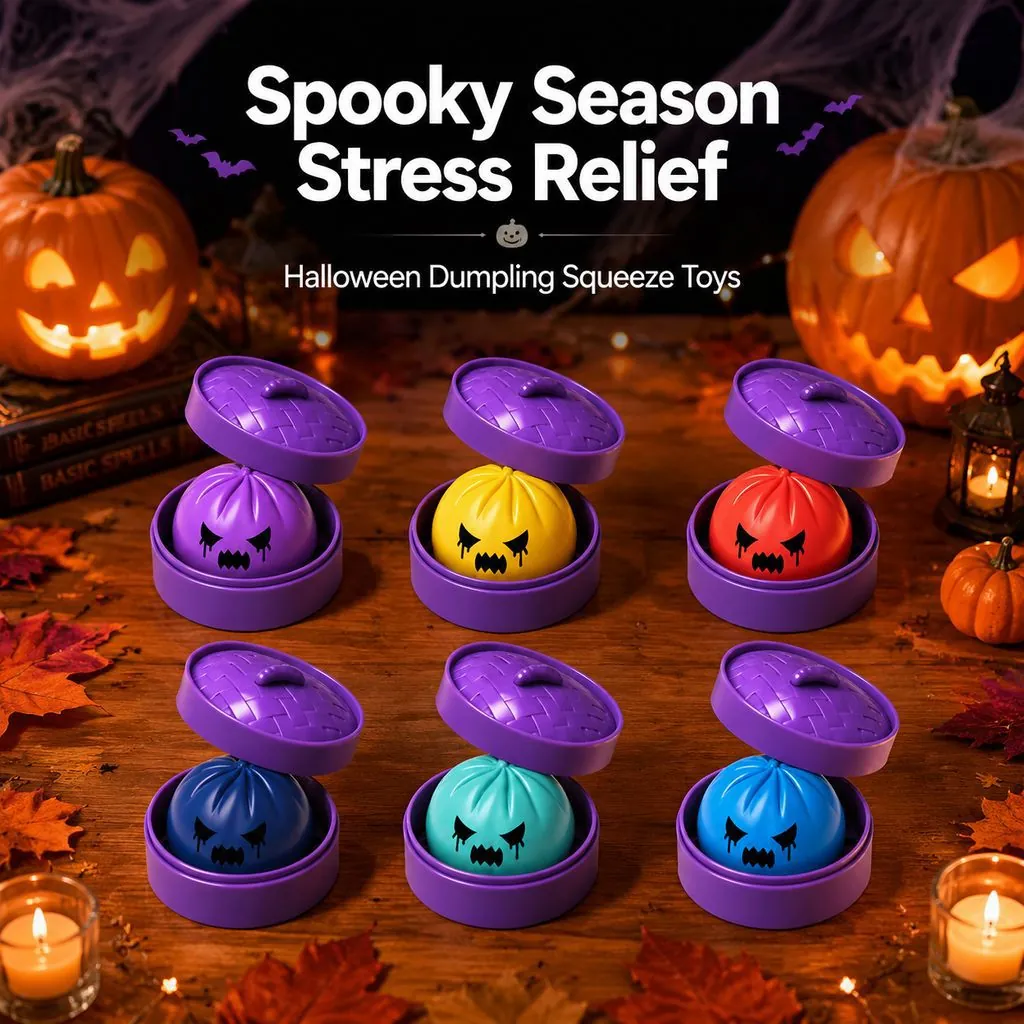Halloween Geist Dampfer Squishy Spielzeug Weich TPR Quetschen Stressabbau Spielzeug Verrücktes Gesicht Neuheit Party Geschenk