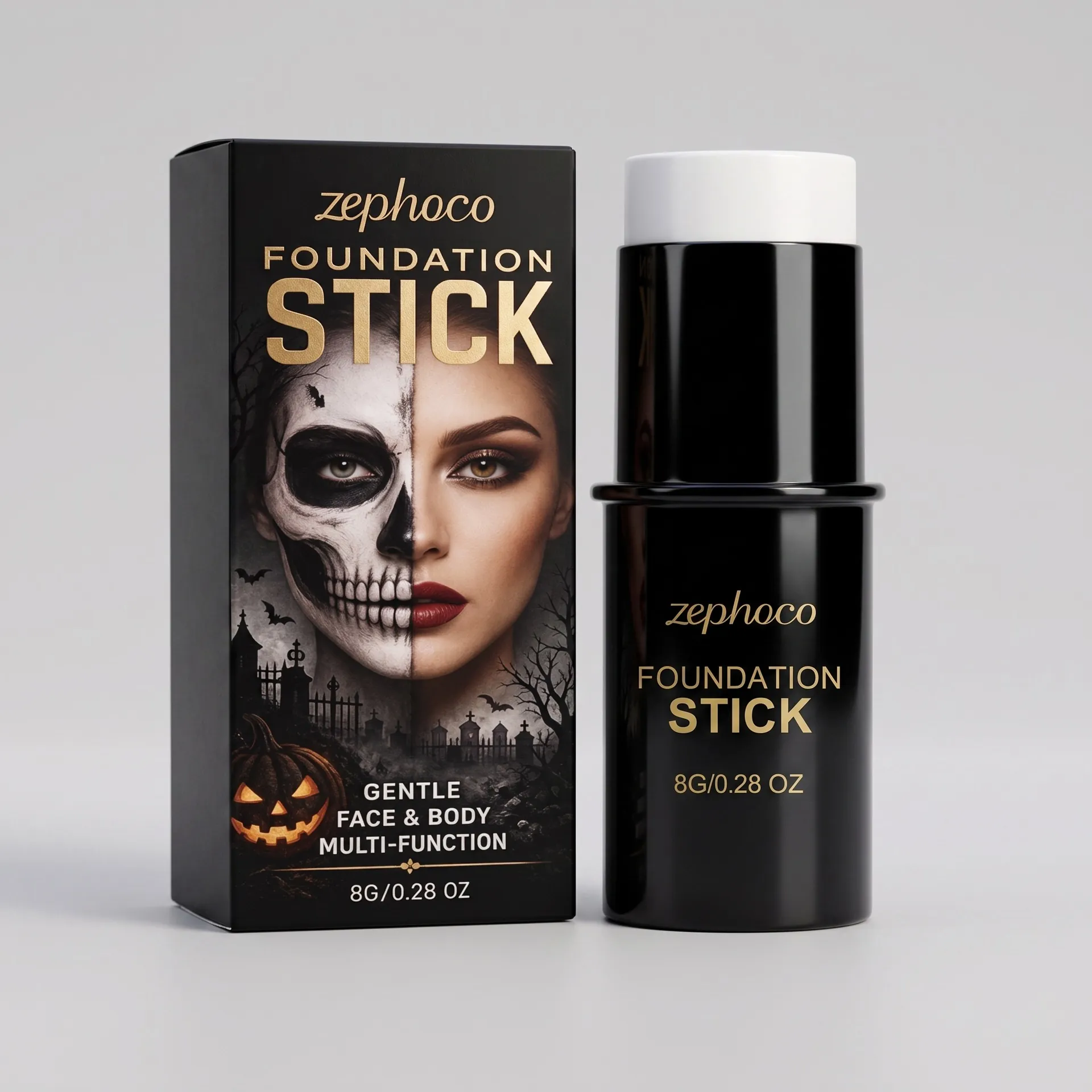 Weißer Foundation Stick Halloween Gesicht Körper Farbe Hohe Deckkraft Matte Creme Für Spezialeffekte Cosplay Party Make-up