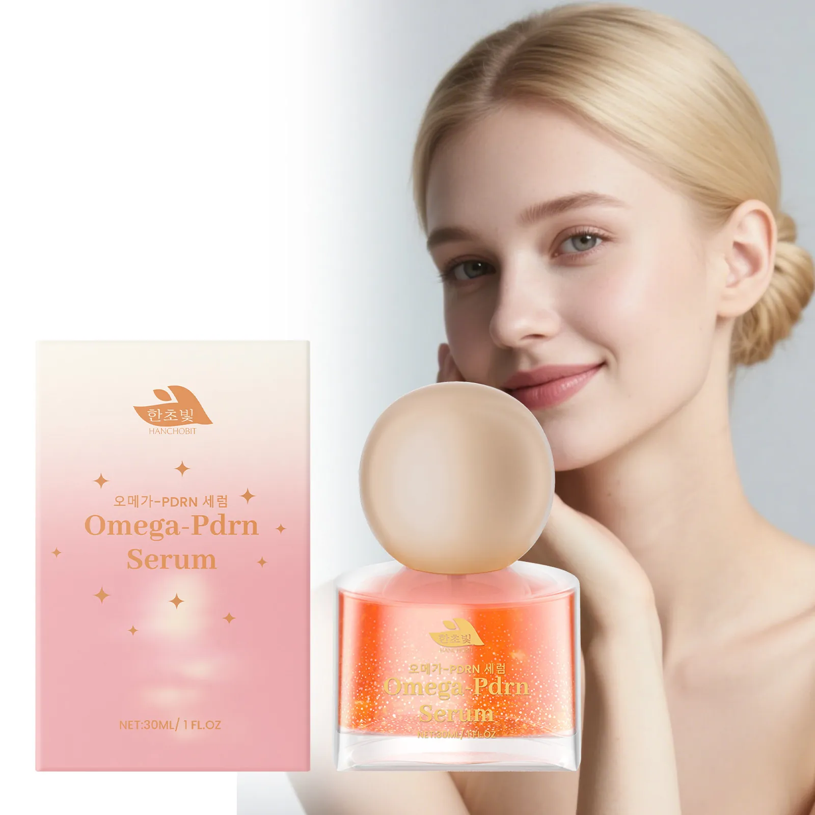 Essenza Idratante alla Niacinamide Siero Omega-Pdrn per il Viso Illuminante Idratante Levigante Cura della Pelle Liquido