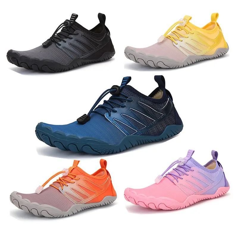 Zapatos de Vadeo Antideslizantes de Secado Rápido para Hombre Mujer Zapatos de Agua de Lycra Transpirables Suela de Goma para Playa