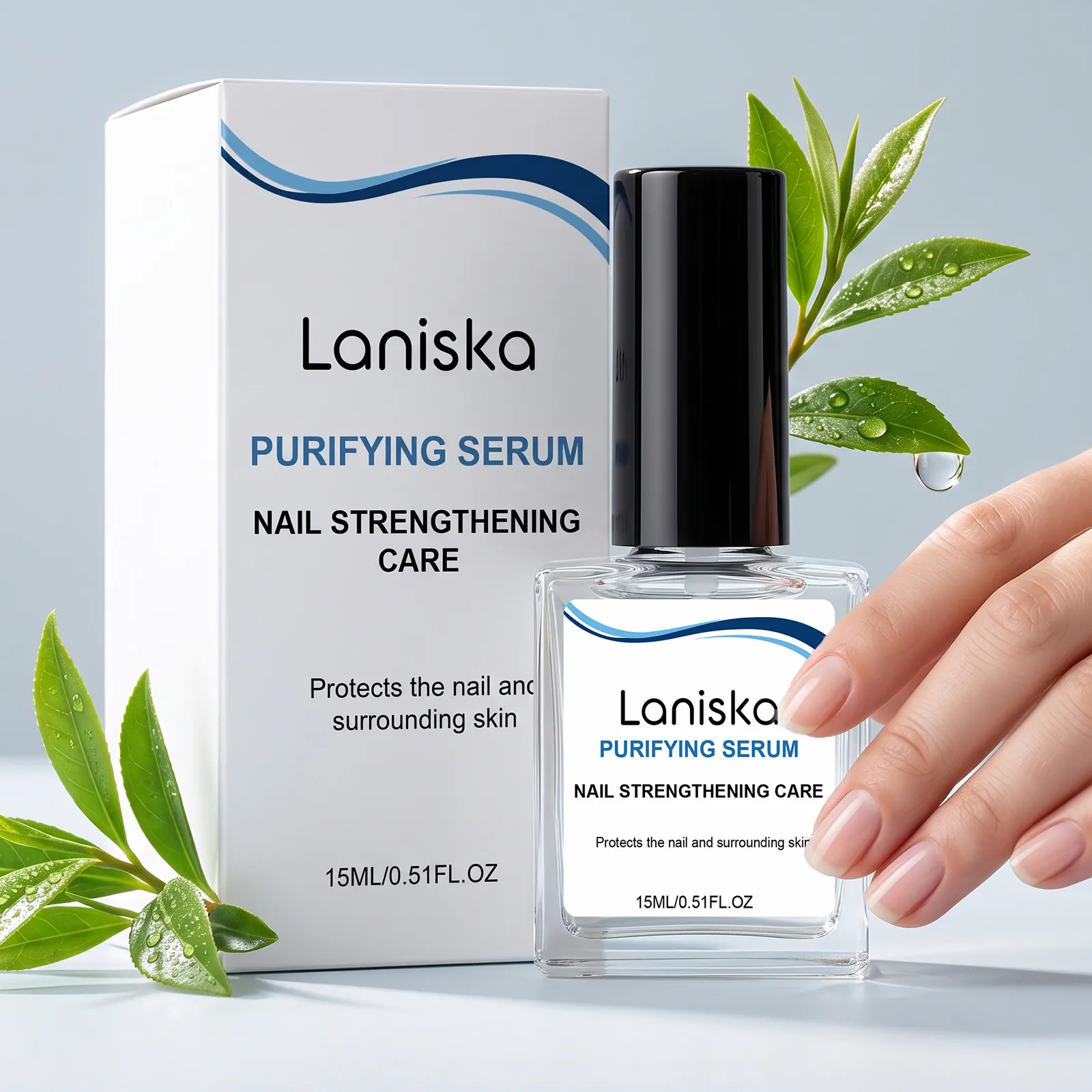 Laniska Nail Care Serum For Strengthening And Purifying Care Liquid Treatment For Healthy Nails And Cuticles Professional Grooming Tools