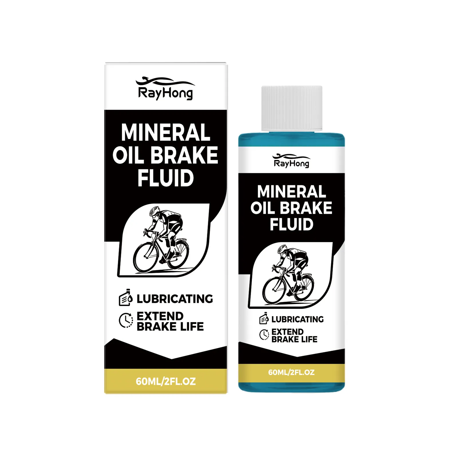 Rayhong Bicycle Hydraulic Brake Fluid Mineral Oil For Road Mountain Bike Disc Brake System Lubricating Maintenance Fluid