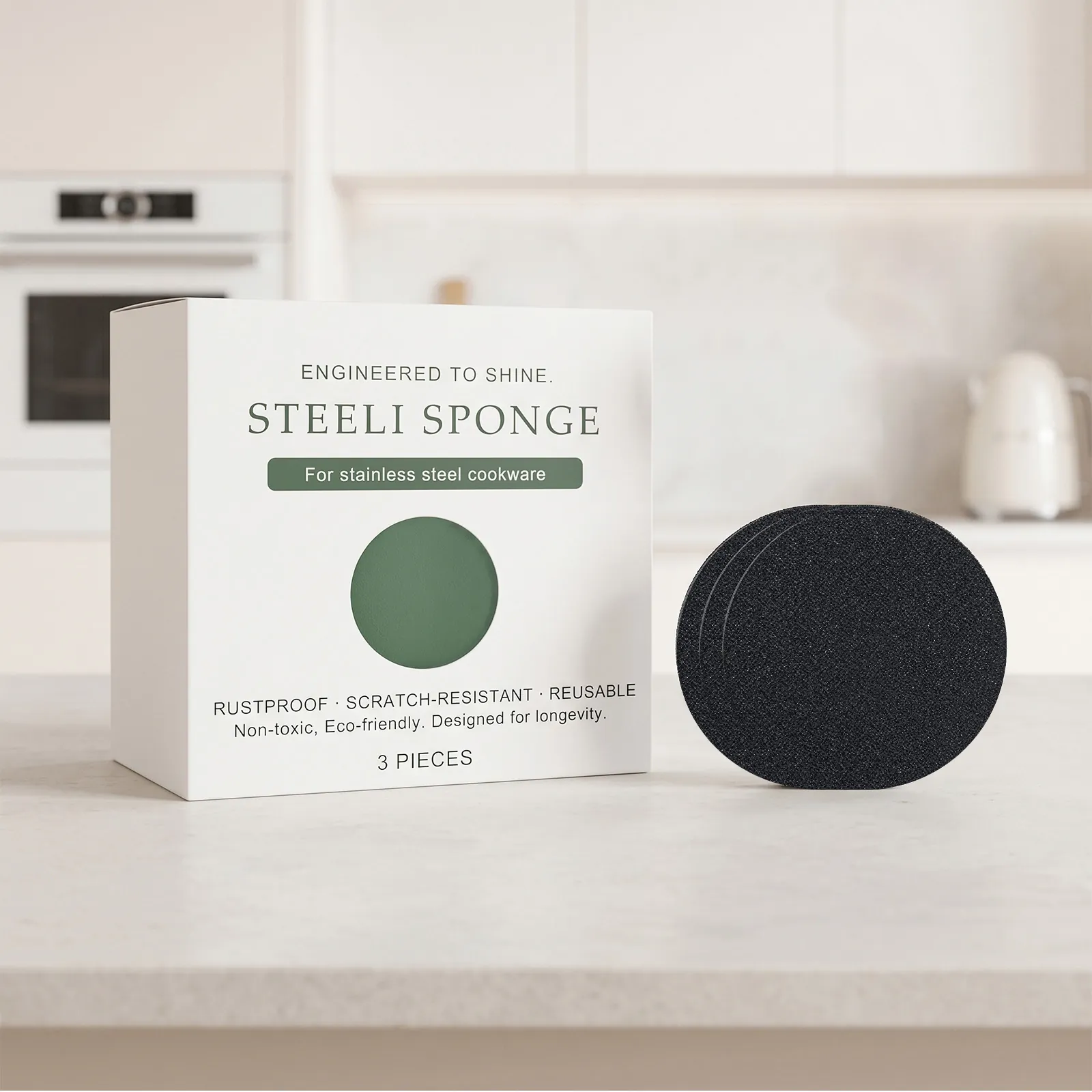 Stainless Steel Specialized Cleaning Sponge For Pot Descaling Kitchen Rustproof Scratch Resistant Scouring Pad Household Cleaning Tool