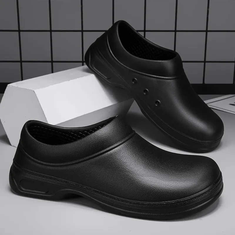 Rutschfeste Kochschuhe Wasserdichte Ölbeständige Arbeitsschutzschuhe Für Küche Krankenhaus Herren Damen EVA Clogs